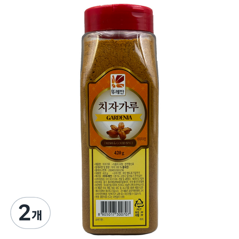 뚜레반 치자가루, 2개, 420g