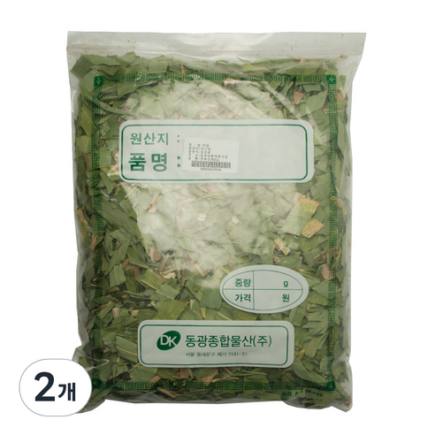 동광종합물산 죽엽 국내산, 600g, 2개
