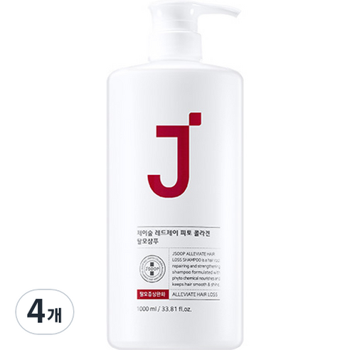 제이숲 레드제이 피토 콜라겐 탈모샴푸, 1000ml, 4개