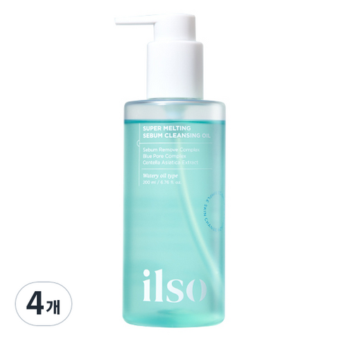 일소 슈퍼 멜팅 세범 클렌징오일, 200ml, 4개