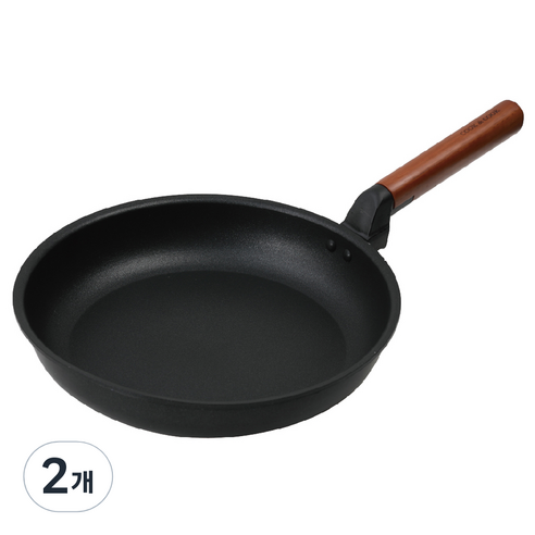 쿡앤쿡 국내산 인덕션 미라클 IH 피라미드 코팅 프라이팬, 28cm, 2개