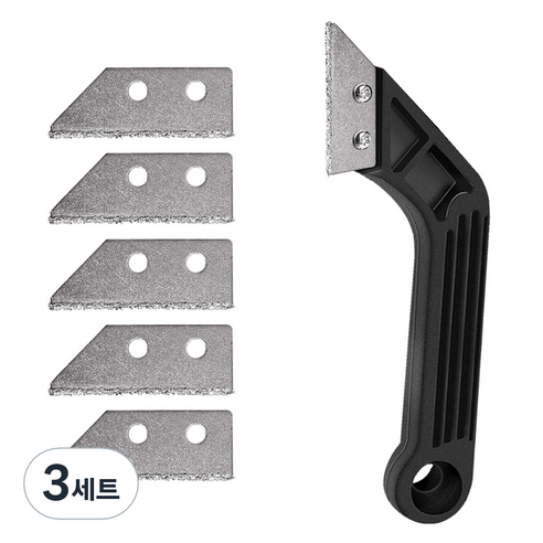 모네스페스 줄눈제거기 검정 + 리필날 5p 세트, 3세트
