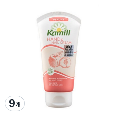 카밀 핸드앤네일 크림 피치, 75ml, 9개