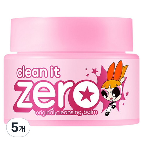 파워퍼프걸 에디션 클린 잇 제로 오리지널 클렌징밤, 5개, 100ml