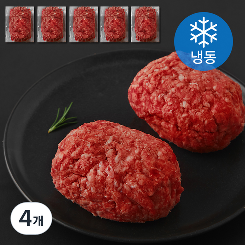 FRAVO 호주산 소고기 다짐육 5개입 (냉동), 4개, 1kg