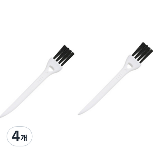 동그란주먹 면도기 틈새먼지 미니청소솔 브러시 화이트 + 블랙, 1개입, 4개