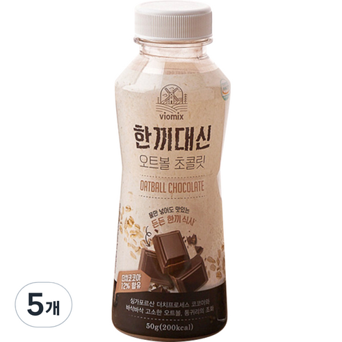 알티스트 한끼대신 오트볼 초콜릿 쉐이크, 5개, 50g