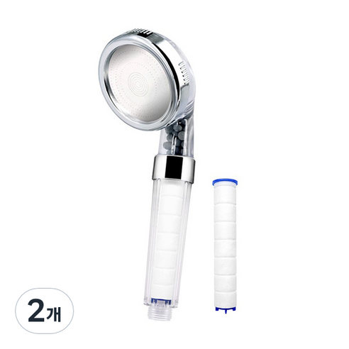 3단 정수 샤워기, 2개
