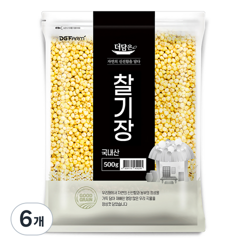더담은 국산 찰기장, 500g, 6개