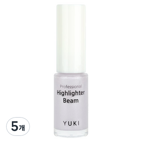 유키 프로페셔널 하이라이터 빔 5ml, 06 블루문, 5개