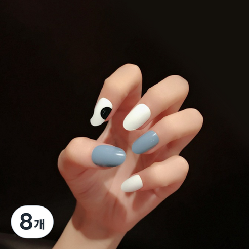 이엘피코리아 네일스티커 Q846 레이스톰, 8개