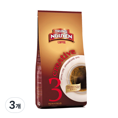 쭝웬 G7 크리에이티브3 분쇄커피, 250g, 3개