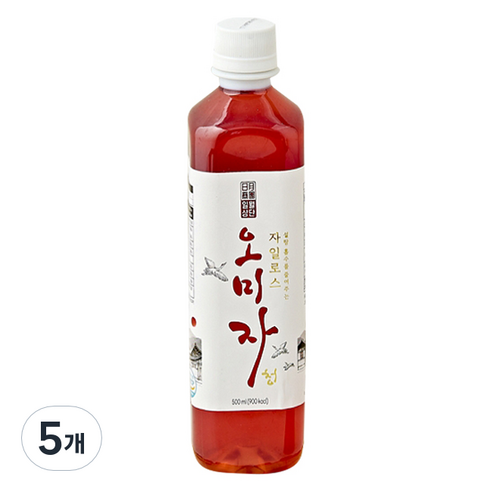 일월상단 자일로스 오미자청, 5개, 1개입, 500ml