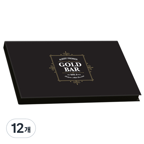 알버트 클래식 골드바 모양 초콜릿, 28g, 12개