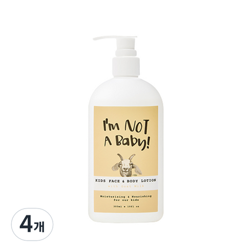 아임낫어베이비 키즈 페이스 & 바디로션, 300ml, 4개