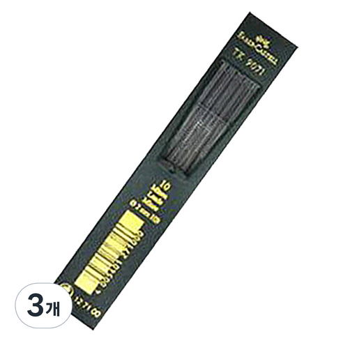 파버카스텔 제도 및 디자인 홀더심 3H 샤프심 127113 TK9071, 2mm, 3개