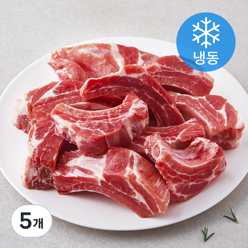 MAUM 스페인산 돼지 등갈비 로인립 갈비찜용 (냉동), 1kg, 5개