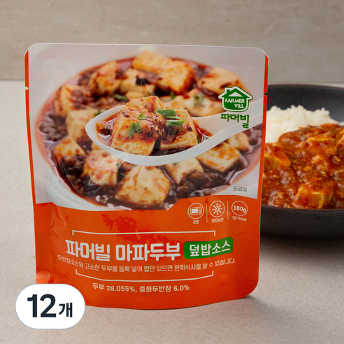 파머빌 마파두부 덮밥소스, 180g, 12개