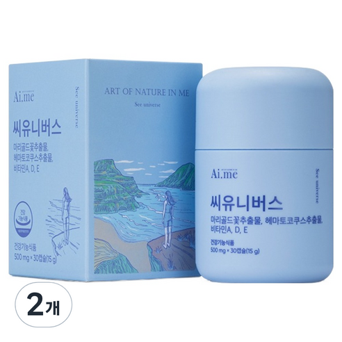 에이아이미 코오롱제약 씨유니버스 루테인아스타잔틴 15g, 2개, 30정