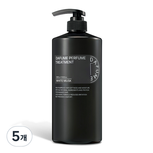 다퓸 시그니처 퍼퓸 트리트먼트 화이트머스크, 1000ml, 5개