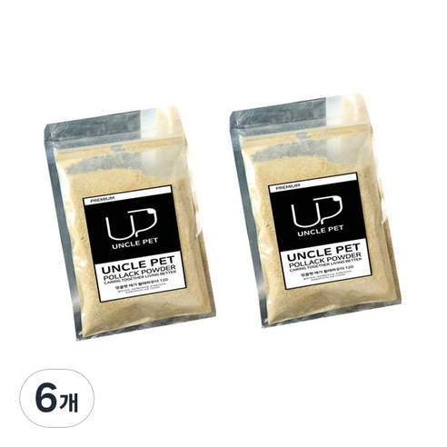 엉클펫 전연령용 메가 황태파우더 120 영양사료, 생선, 20g, 6개