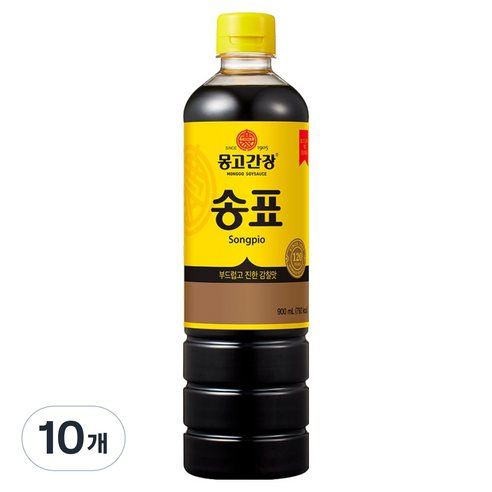송표 몽고간장, 900ml, 10개