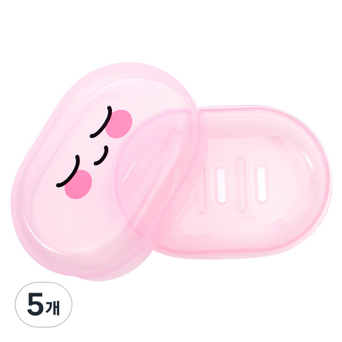 릴팡 카카오프렌즈 뚜껑 비누대, 어피치, 5개