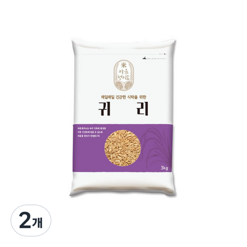 마음정미소 귀리, 3kg, 2개