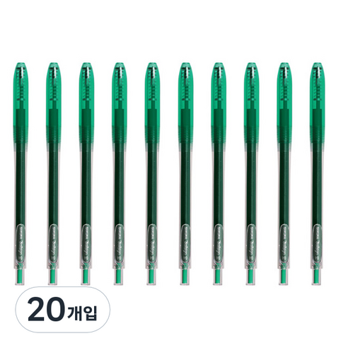 제브라 볼사인 젤잉크펜 0.4mm, 29 그린, 20개입