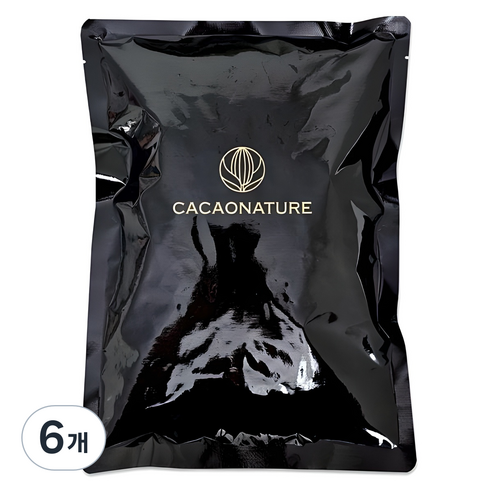 카카오네이처 화이트 컴파운드 코팅 초콜릿, 1kg, 6개