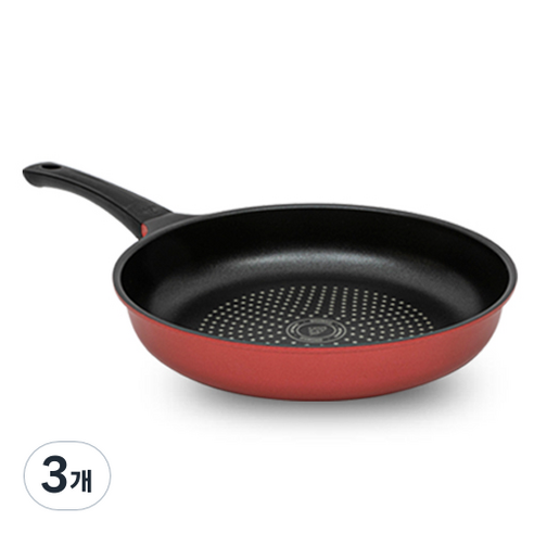 키친아트 인덕션 프리미엄 IH 메트레드 후라이팬, 3개, 24cm