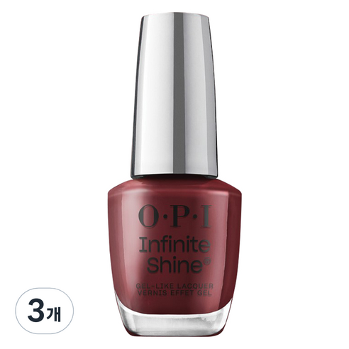 오피아이 인피니트 샤인 젤 라이크 매니큐어, ISL 14 RAISIN THE BAR, 15ml, 3개