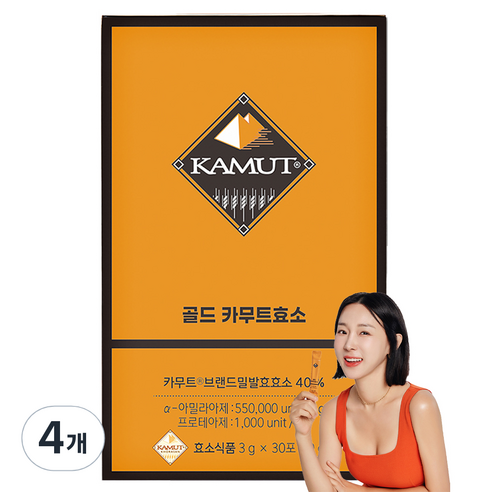 카무트 골드 카무트효소 30포, 90g, 4개