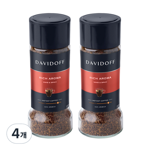 다비도프 리치아로마 원두커피믹스, 100g, 1개입, 4개
