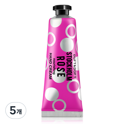 더프트앤도프트 너리싱 핸드크림 스톡홀롬로즈, 50ml, 5개