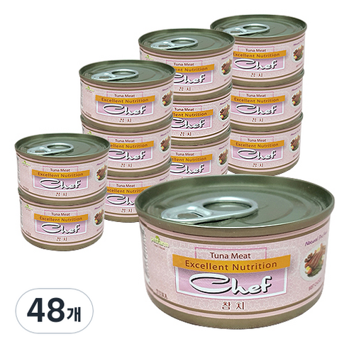 쉐프 고양이캔 참치, 참치맛, 48개