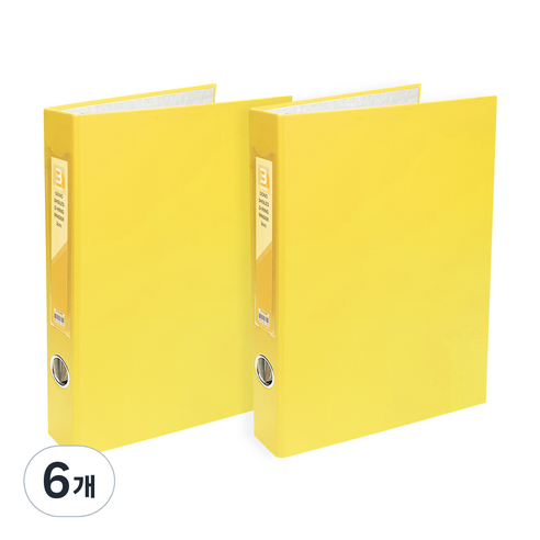 투코비 도노 D링 바인더 3공 A4 3cm, 6개, 노랑