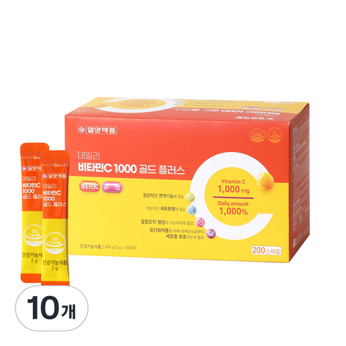 일양약품 데일리 비타민C 1000 골드 플러스 200p, 10개, 400g