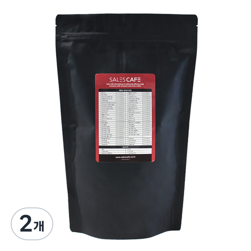 세일즈카페 블렌드 원두커피 진한맛 가정용, 에스프레소, 500g, 2개