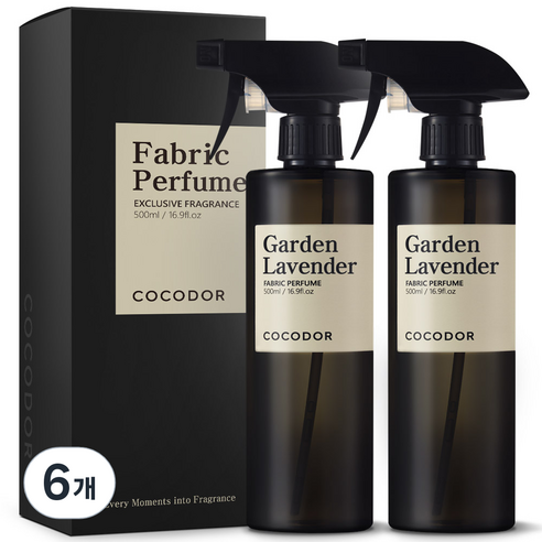 코코도르 룸 앤 패브릭 퍼퓸 섬유탈취제, 500ml, 6개, 가든라벤더