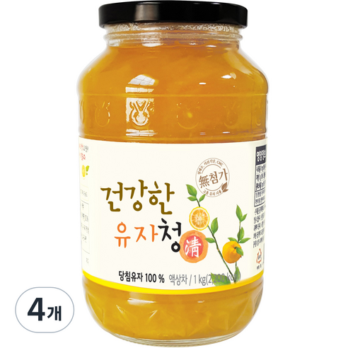 두원농협유자가공사업소 다온웰 건강한 유자청, 1kg, 1개입, 4개
