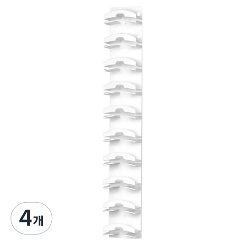 야구 모자 걸이, 화이트, 4개