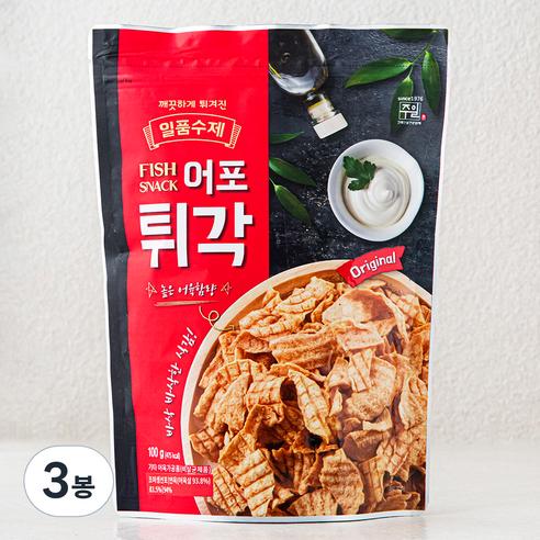 주일 일품수제 어포 튀각, 3봉, 100g