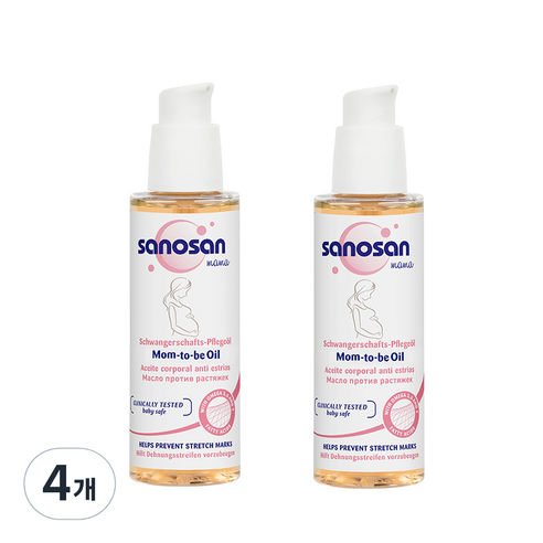 사노산 마마 맘투비 출산전후 오일, 100ml, 4개