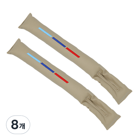 엠노블 차량용 스티치 틈새쿠션, 베이지, 8개