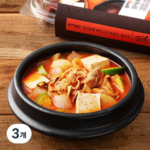 곰곰 감자듬뿍 돼지고기 짜글이 밀키트, 860g, 3개