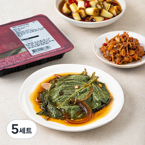 식도감 고기와 함께 반찬 대파 장아찌 180g + 깻잎 장아찌 150g + 만능 깡장 150g, 480g, 5세트