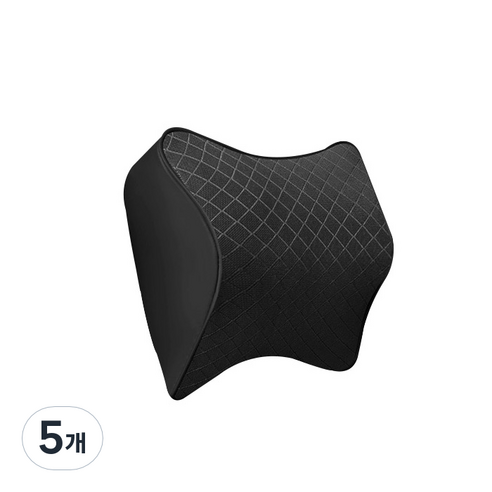 메모리폼 차량용 목쿠션, 블랙, 5개