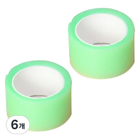 알로데 핀치 앤 나노 양면테이프 3cm x 1m, TYPE05 그린, 6개