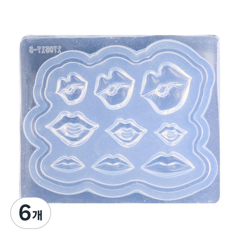 네일스케치 3D 네일몰드, 39 입술, 6개